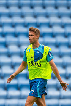 Kristoffer Ajer of the Norwegian national football team
