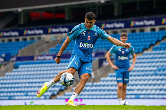 Mohamed Elyounoussi of the Norwegian national football team