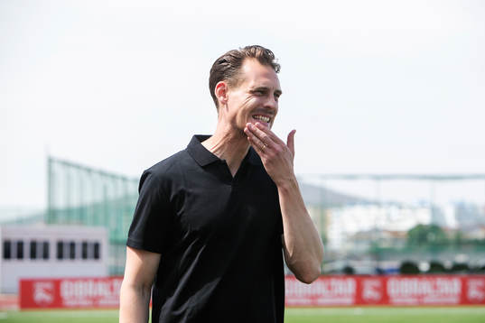 Sweden's national team U21 captain Daniel Bäckström looks
