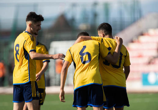 Armin Gigovic, Yasin Ayari and Roony Bardghji of Sweden