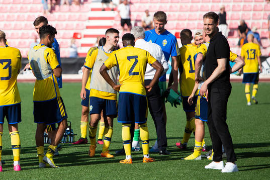 Players and national team U21 captain Daniel Bäckström of