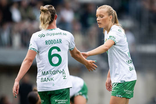 Hammarbys Julia Roddar och Smilla Holmberg