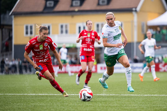 Örebros Katariina Kosola och Hammarbys Jonna Andersson