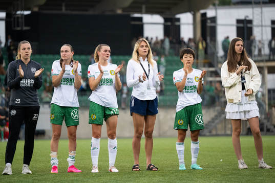 Hammarbys Emma Westin, Vilde Hasund, Thea Sørbo, Ella
