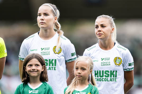 Hammarbys Eva Nyström och Lotta Ökvist