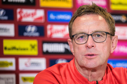 Head coach Ralf Rangnick of the Austrian national football
