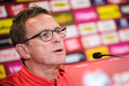 Head coach Ralf Rangnick of the Austrian national football