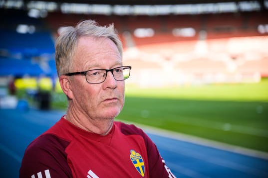Scout Lasse Jacobsson of the Swedish national football team