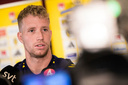 Samuel Gustafson of the Swedish national football team