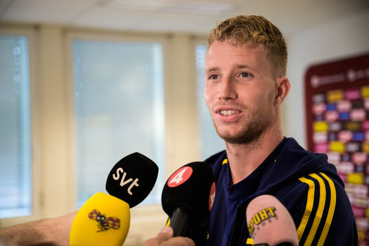 Samuel Gustafson of the Swedish national football team