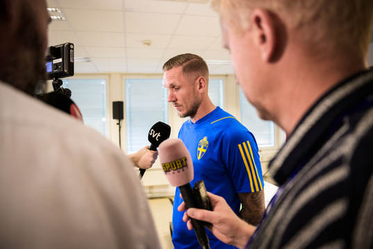 Goalkeeper Robin Olsen of the Swedish national football