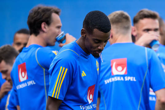 Alexander Isak of the Swedish national football team