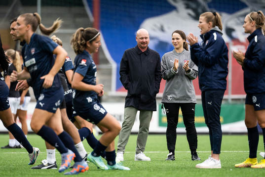 FC Rosengårds assisterande tränare Joel Kjetselberg och