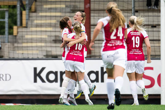 IK Uppsalas Agnes Nyberg jublar