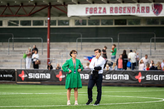 FC Rosengårds klubbchef Jenny Damgaard och ordförande