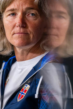 Hege Riise, head coach of the Norwegian women's national