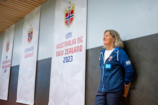 Hege Riise, head coach of the Norwegian women's national