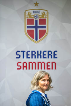 Hege Riise, head coach of the Norwegian women's national