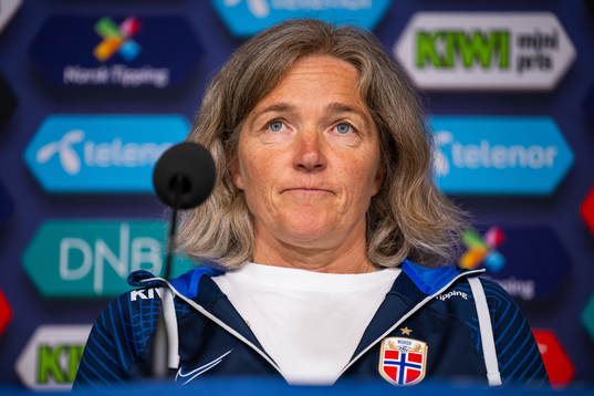 Hege Riise, head coach of the Norwegian women's national