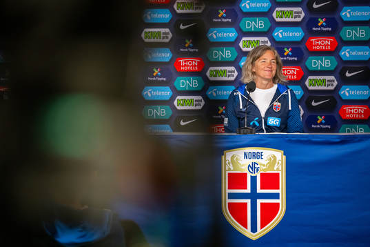 Hege Riise, head coach of the Norwegian women's national