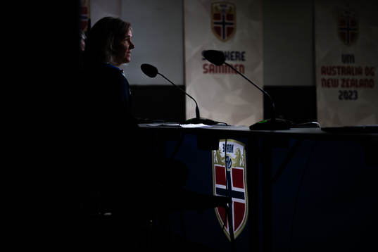 Hege Riise, head coach of the Norwegian women's national