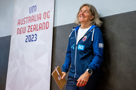 Hege Riise, head coach of the Norwegian women's national