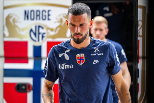 Kristoffer Velde of the Norwegian national football team