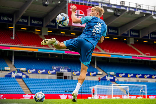 Birger Meling of the Norwegian national football team