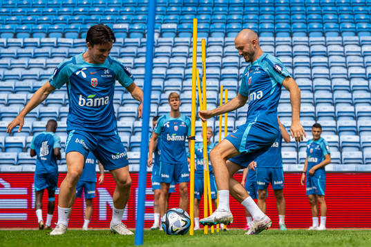 Hugo Vetlesen and Fredrik Aursnes of the Norwegian national