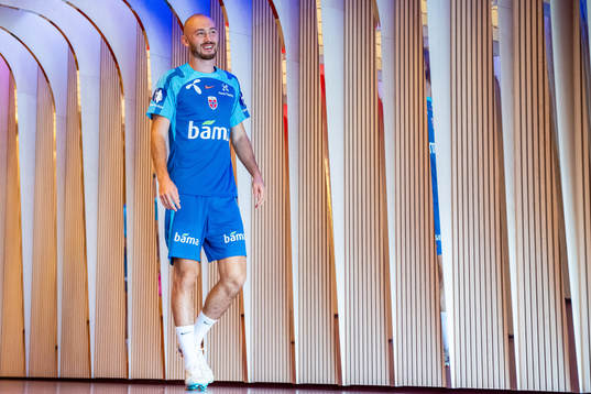 Fredrik Aursnes of the Norwegian national football team