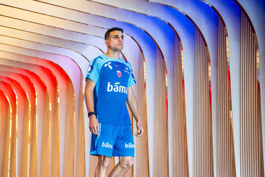 Mohamed Elyounoussi of the Norwegian national football team