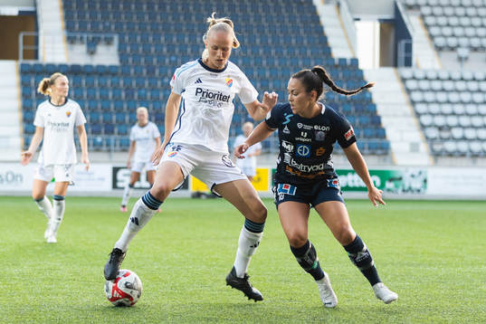 Djurgårdens Matilda Plan och Linköpings Michelle De Jongh