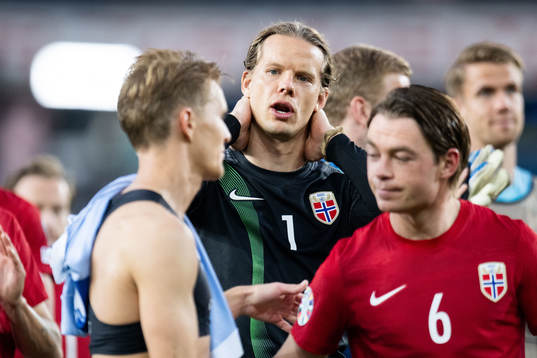 Goalkeeper Ørjan Håskjold Nyland of Norway
