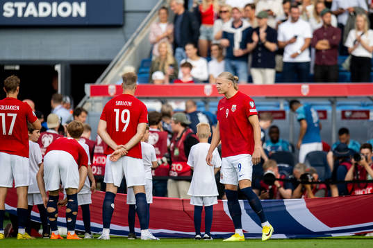 Ola Solbakken, Alexander Sørloth and Erling Braut Haaland