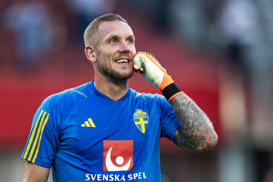 Goalkeeper Robin Olsen of Sweden