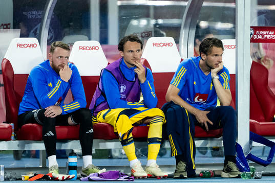 Goalkeeper Viktor Johansson, Hjalmar Ekdal and Albin Ekdal
