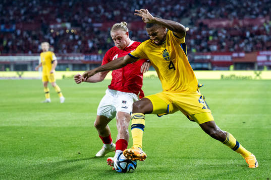 Xaver Schlager of Austria and Isak Hien of Sweden
