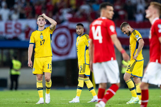 Viktor Gyökeres, Martin Olsson och Jesper Karlström of