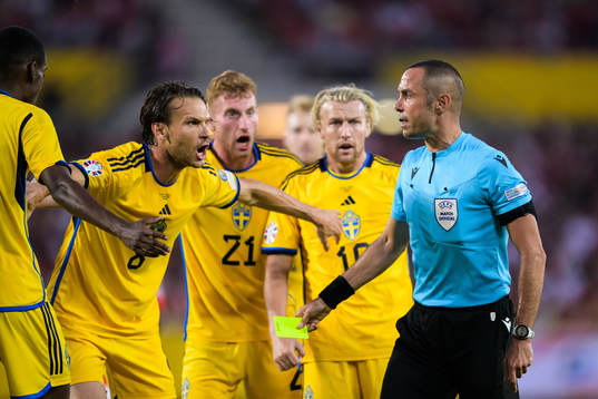 Alexander Isak, Albin Ekdal, Dejan Kulusevski and Emil