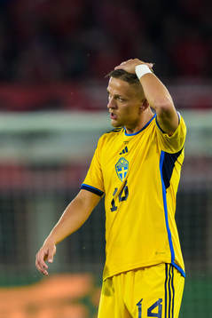 during the UEFA Euro Qualifier football match between