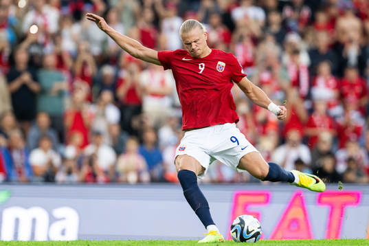 Erling Braut Haaland of Norway scores 2-0