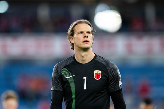 Goalkeeper Ørjan Håskjold Nyland of Norway