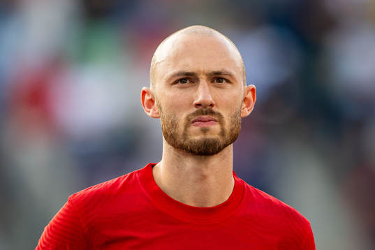 Fredrik Aursnes of Norway line up