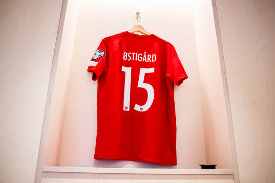 The kit of Leo Skiri Østigård of Norway in the dressing