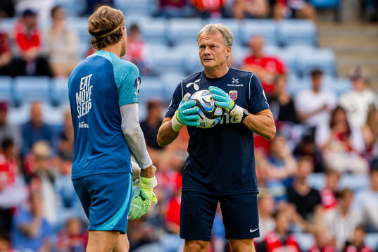 Goalkeeper Ørjan Håskjold Nyland and goalkeeper coach