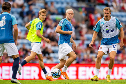 Julian Ryerson and Ola Solbakken of Norway