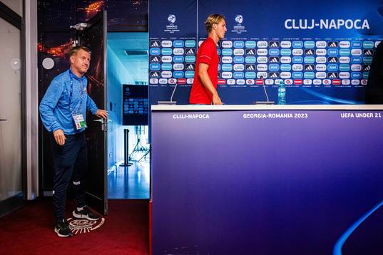 Leif Gunnar Smerud, head coach, and Erik Botheim of the