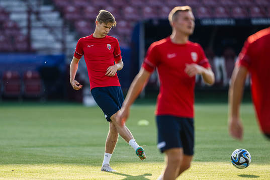 David Møller Wolfe of the Norwegian under-21 national