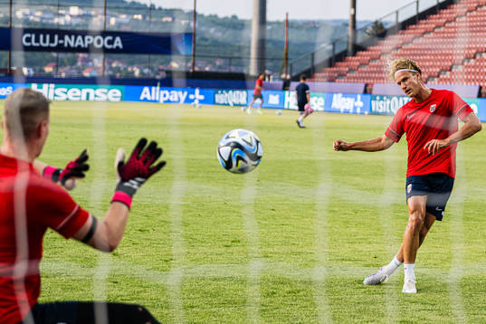 Erik Botheim of the Norwegian under-21 national football