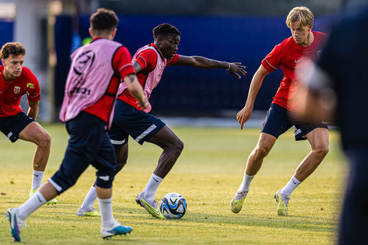Seedyahmed Tijan Jatta of the Norwegian under-21 national
